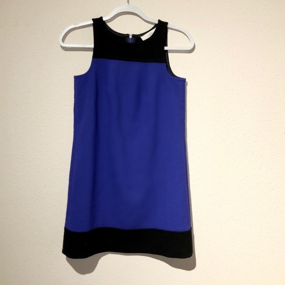 LOFT Dresses & Skirts - **Like New LOFT Indigo Blue & Black Shift Dress!**